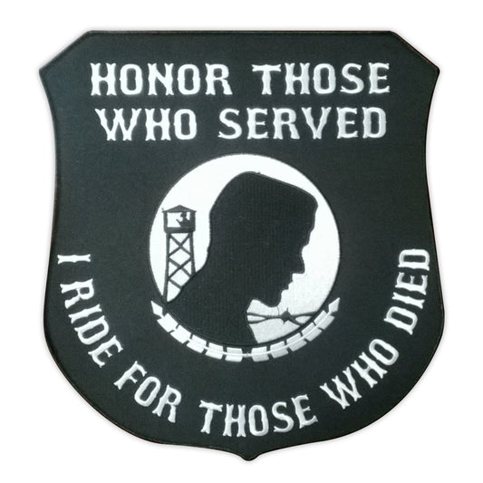 Patch, Embroidered Patch, Honor Those Who Served, I Ride For Those Who Died, Back Patch, 12