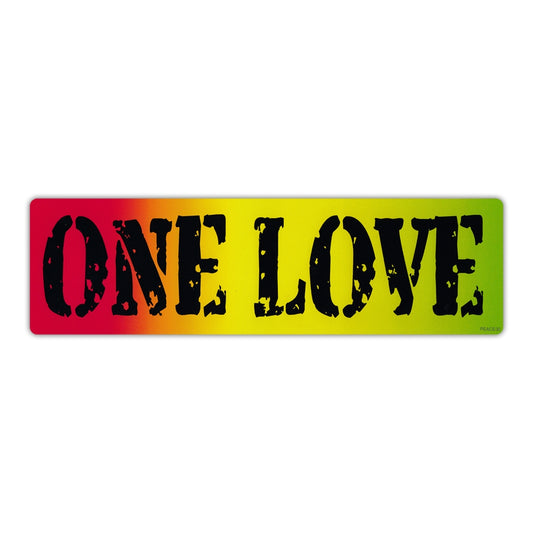 Sticker, Bumper Sticker, One Love, 10