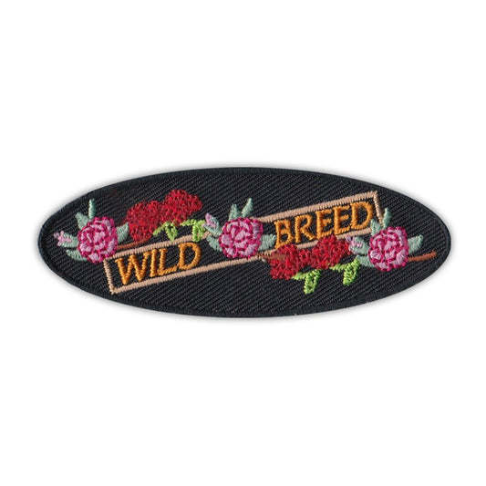 Patch, Embroidered Patch, Wild Breed Pink and Red Roses, 3
