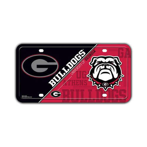License Plate, Metal Vanity Tag Cover (Embossed), University of Georgia, 12
