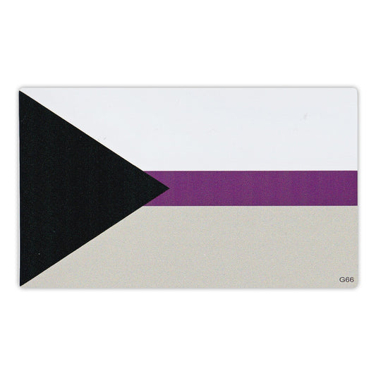 Sticker, Bumper Sticker, Demisexual Pride Flag, Demi-Sexual, 5