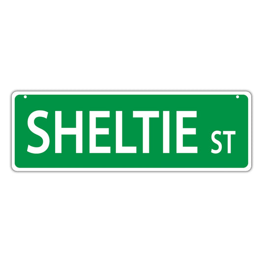 Street Sign, Plastic, Sheltie Street (Shetland Sheepdog), 17