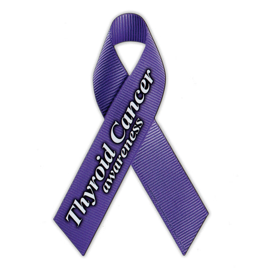 Magnet, Ribbon, Thyroid Cancer Awareness, 4.25