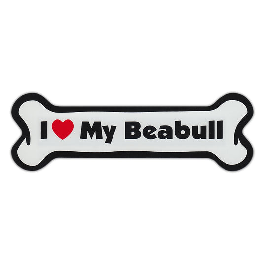 Magnet, Dog Bone, I Love My Beabull (Beagle, Bulldog), 7