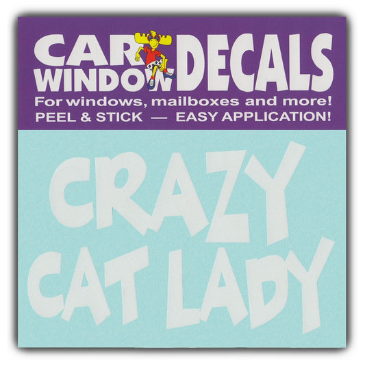 Decal, Window Decal, Crazy Cat Lady, 4.5