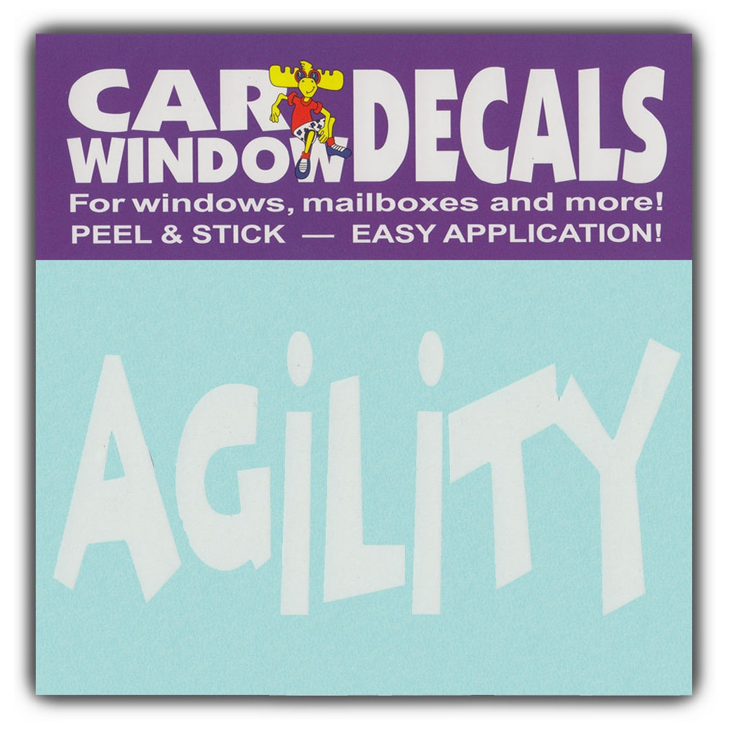 Window Decal - Agility Dog (4.5" Wide)