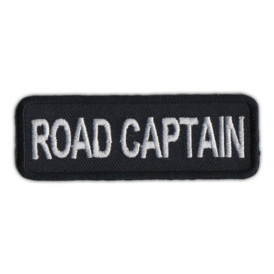 Patch, Embroidered Patch, Road Captain Club Patch, Black, 3
