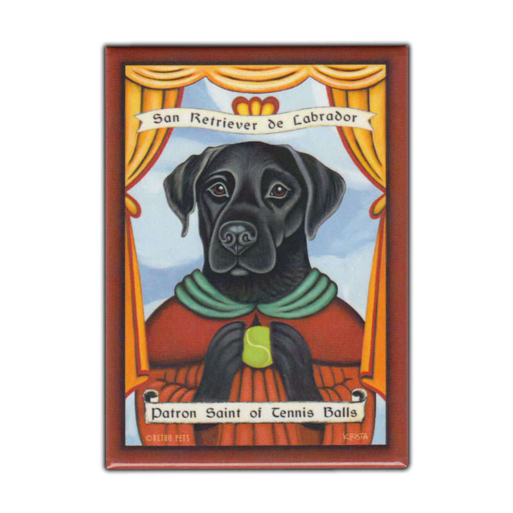 Refrigerator Magnet - Patron Saint Dog Series, Black Lab