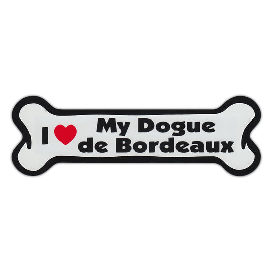 Magnet, Dog Bone, I Love My Dogue de Bordeaux, 7