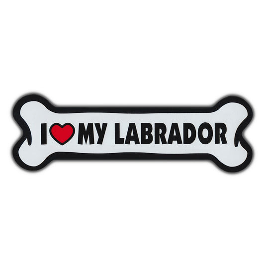 Magnet, Giant Size Dog Bone, I Love My Labrador, 10