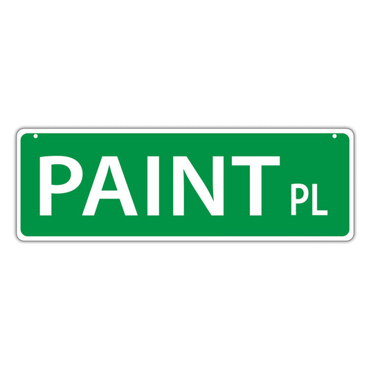 Street Sign, Plastic, Paint Place, 17