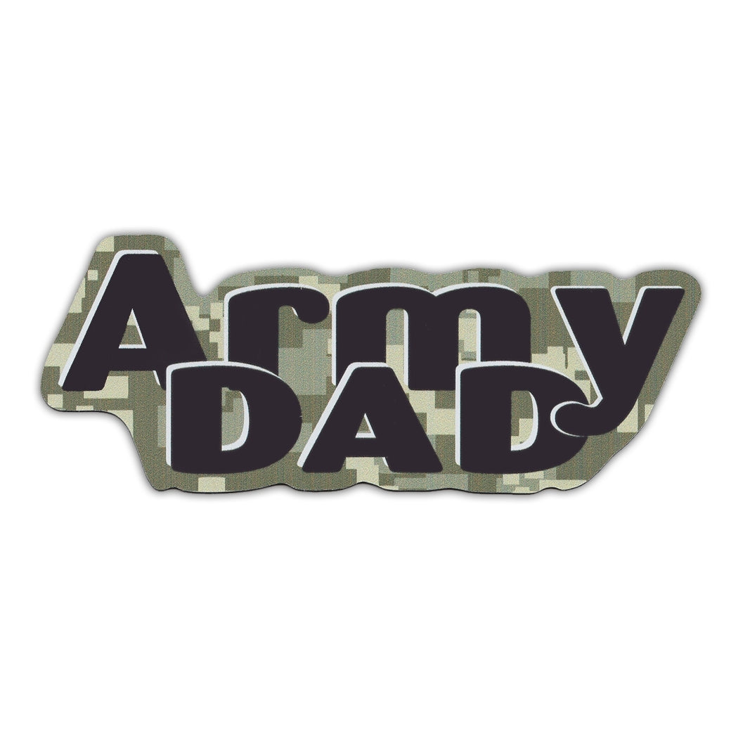 Word Magnet - Army Dad (2.25" x 6.5")