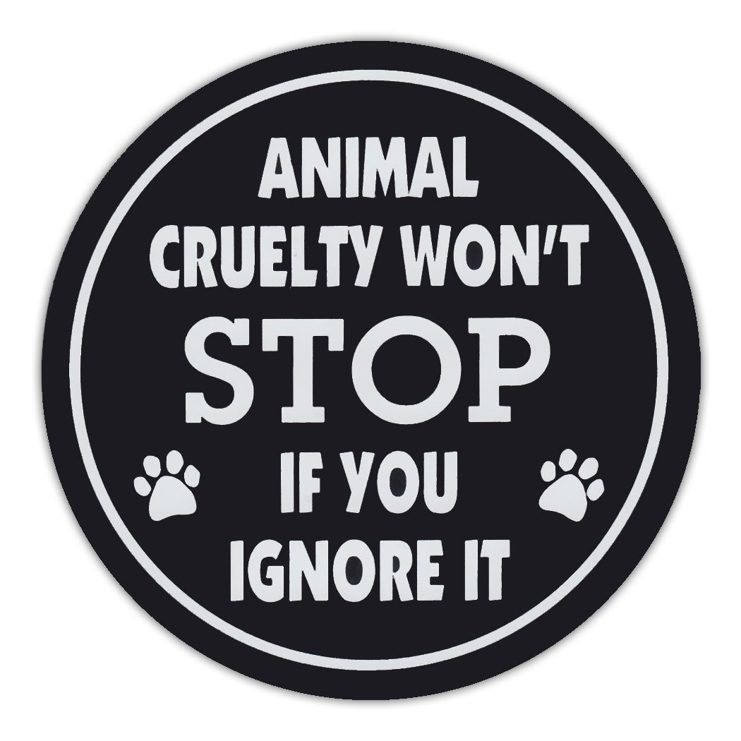 Round Magnet - Stop Animal Cruelty