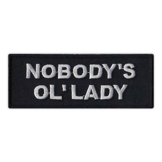 Patch, Embroidered Patch, Nobody's Ol' Lady (Old Lady), 4