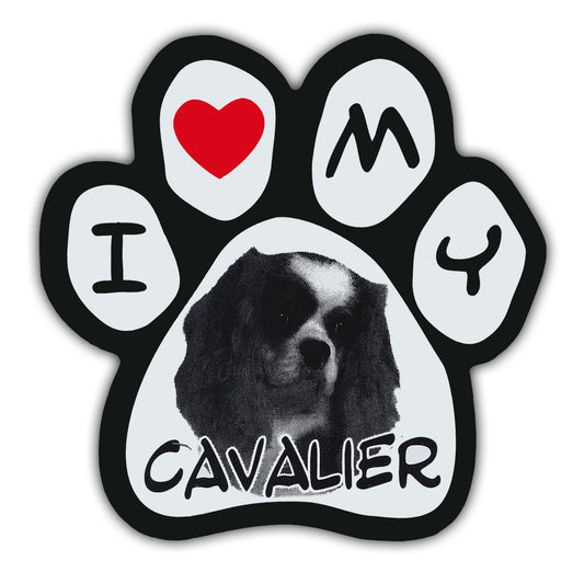 Magnet, Picture Paw, I Love My Cavalier, 5.5