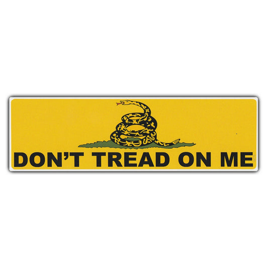 Sticker, Bumper Sticker, Don't Tread On Me, Gadsden Flag, 10