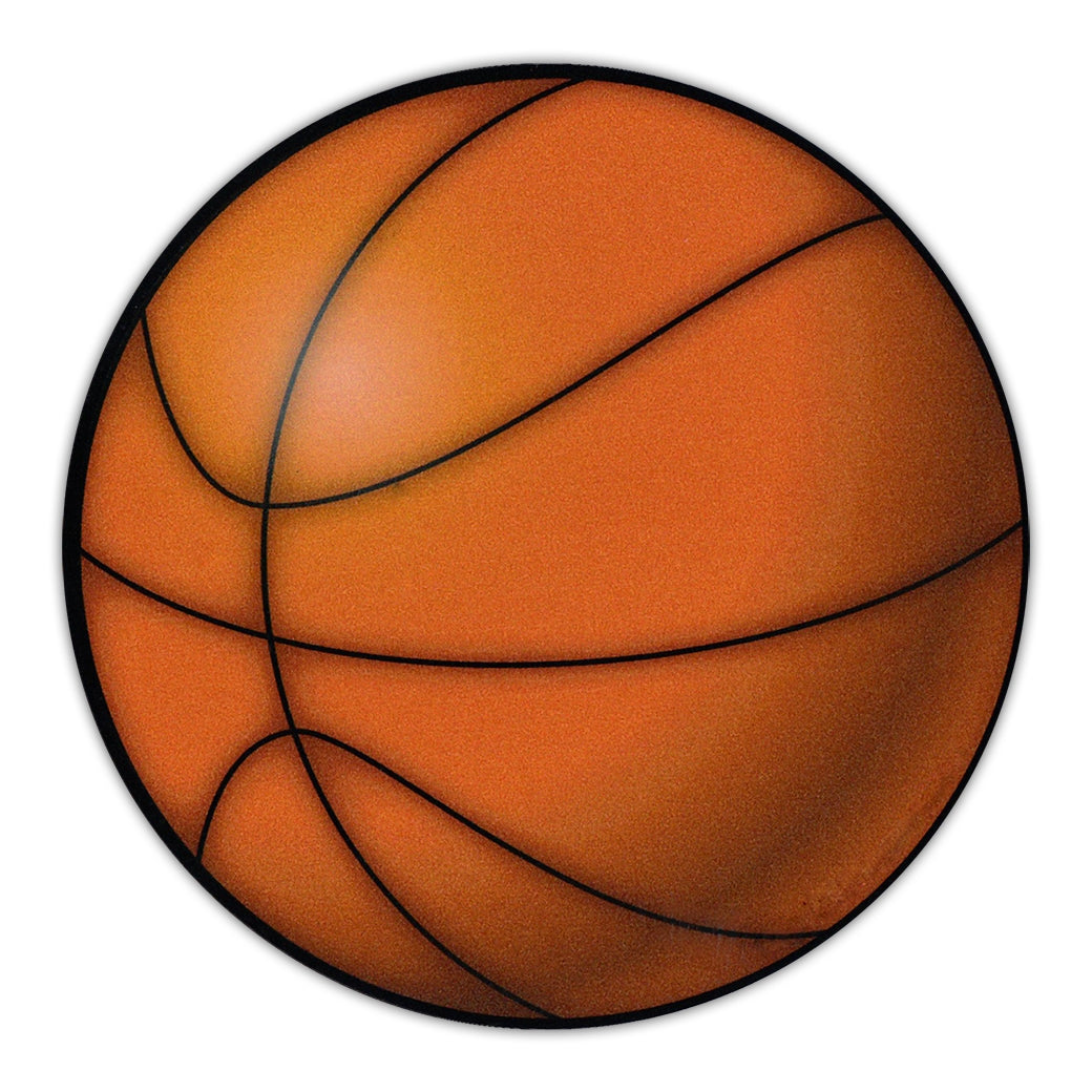 Round Magnet - Basketball (4.75" Diameter)