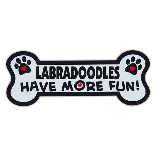 Magnet, Dog Bone, Labradoodles Have More Fun!, 7.25