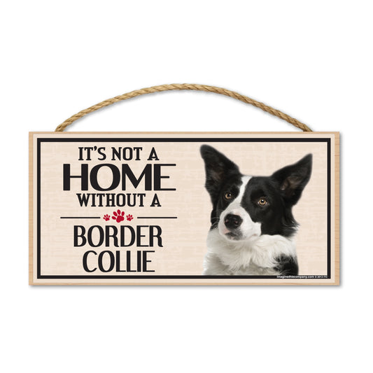 Sign, Wood, It's Not A Home Without A Border Collie, 10