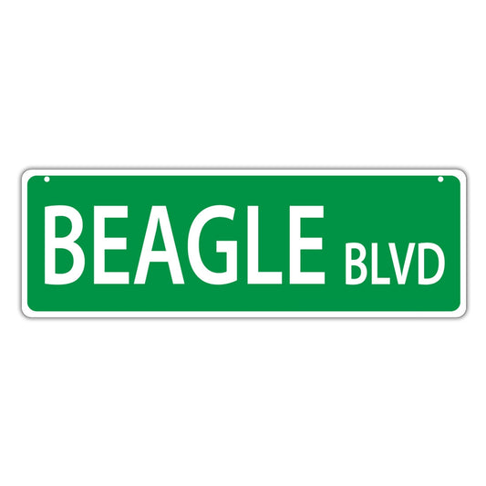 Street Sign, Plastic, Beagle Blvd, 17