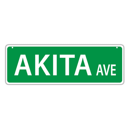Street Sign, Plastic, Akita Avenue, 17