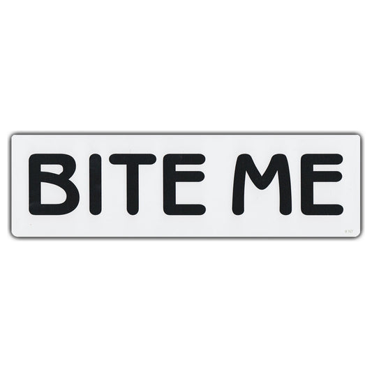 Sticker, Bumper Sticker, Bite Me, 10