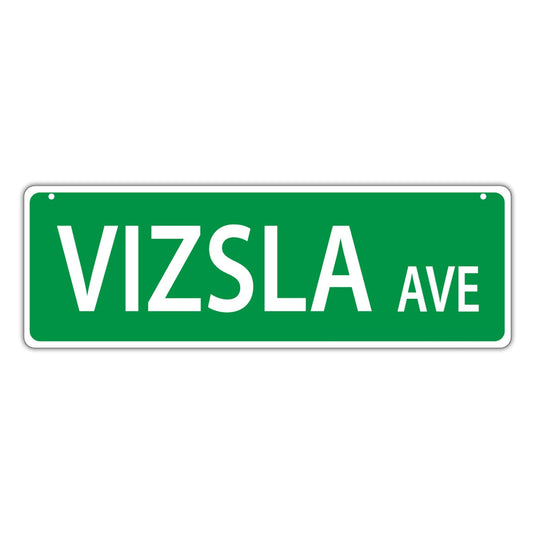 Street Sign, Plastic, Vizsla Avenue, 17