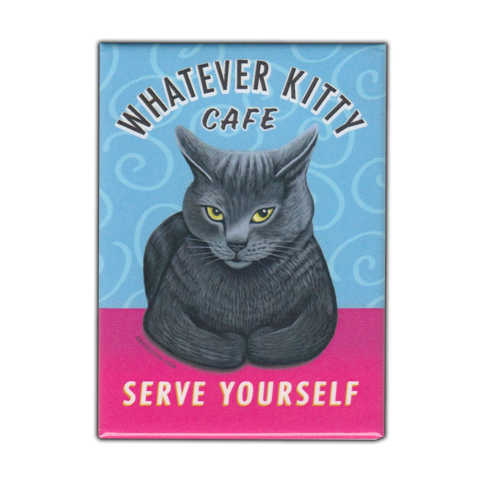 Refrigerator Magnet - Whatever Kitty Cafe