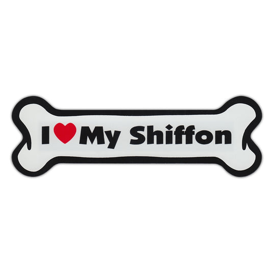 Magnet, Dog Bone, I Love My Shiffon (Shih Tzu, Brussels Griffon), 7