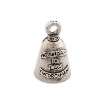 Guardian Bell, Metal, Saint Michael, Patron Saint of Law Enforcement, Motorcycle Good Luck Bell, .75