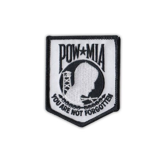 Patch, Embroidered Patch, POW MIA You Are Not Forgotten (White), 2.5