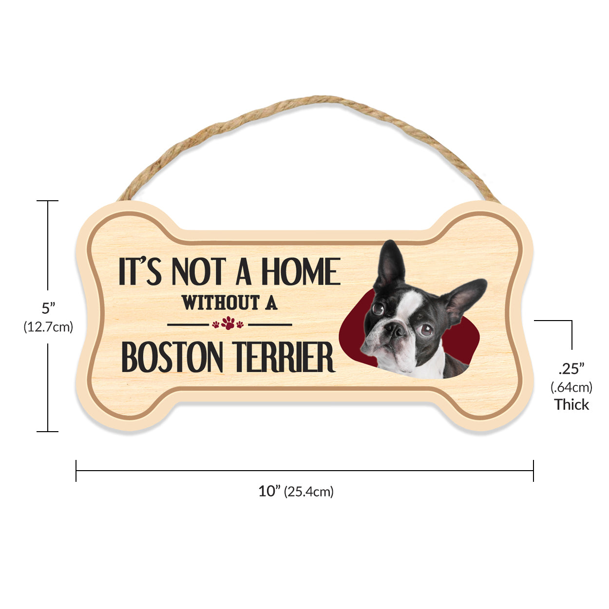 Dog Bone Sign Dimensions