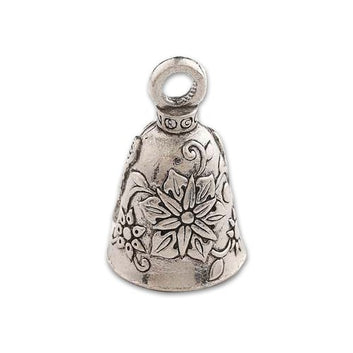 Guardian Bell, Metal, Butterfly, Flowers, Motorcycle Good Luck Bell, .75