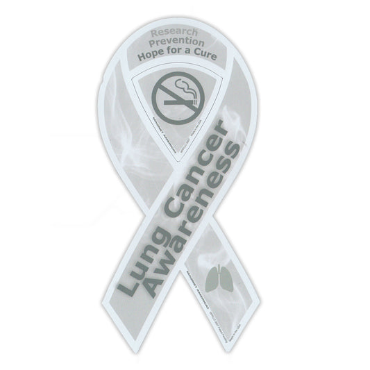 Magnet, Ribbon, Lung Cancer Support, 4