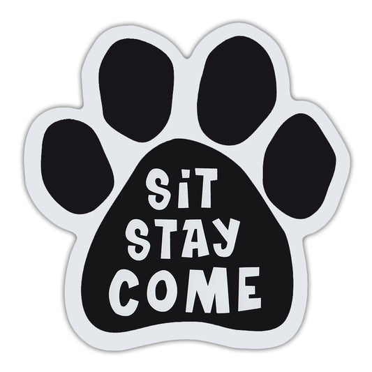 Magnet, Dog Paw, Sit Stay Come, 5.5