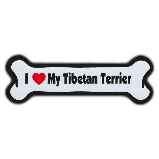 Magnet, Dog Bone, I Love My Tibetan Terrier, 7