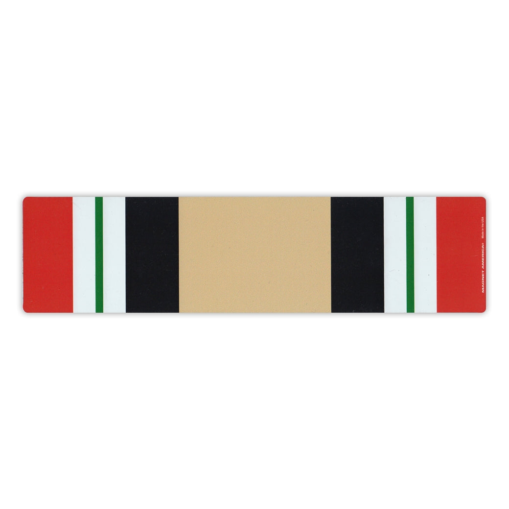 Magnet - Iraq War Service Ribbon (10" x 2.5")