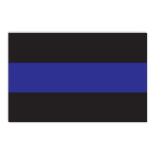 Magnet, Large Size, Thin Blue Line Flag, 8.5