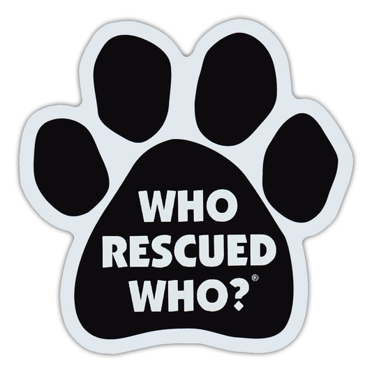 Magnet, Dog/Cat Paw, Who Rescued Who?, 5.5