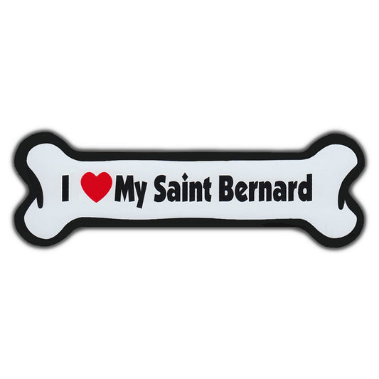 Magnet, Dog Bone, I Love My Saint Bernard, 7