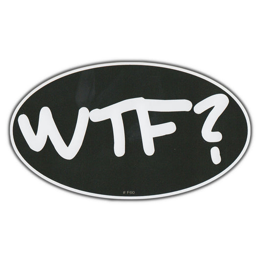 Sticker, Bumper Sticker, WTF?, 5