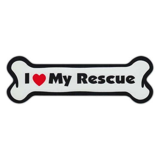 Magnet, Dog Bone, I Love My Rescue, 7