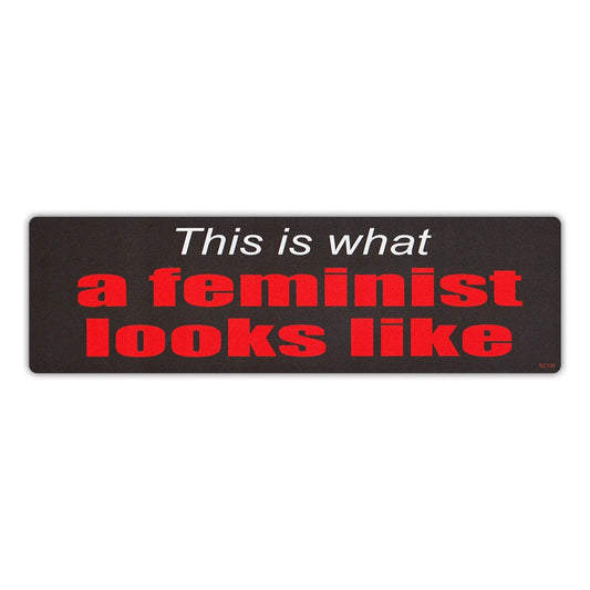 Sticker, Bumper Sticker, This is What a Feminist Looks Like, 10