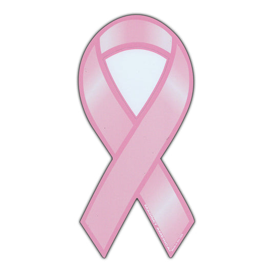 Magnet, Ribbon, Breast Cancer (Solid Pink), 4