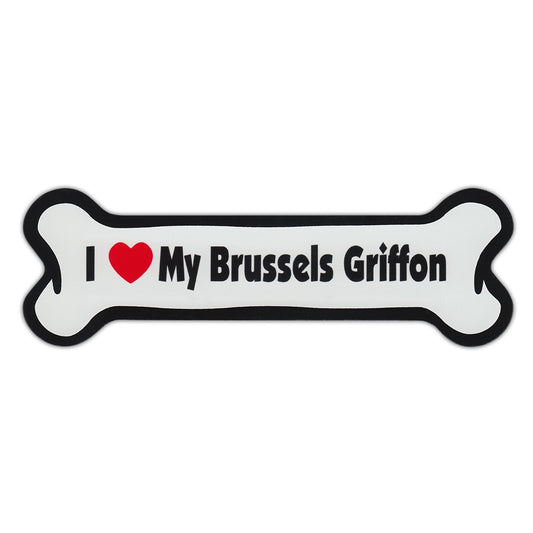 Magnet, Dog Bone, I Love My Brussels Griffon, 7
