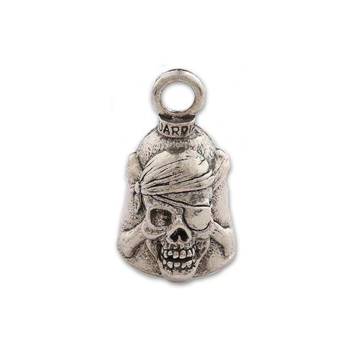 Guardian Bell, Metal, Skull and Crossbones, Pirates, Treasure Map, Motorcycle Good Luck Bell, .75