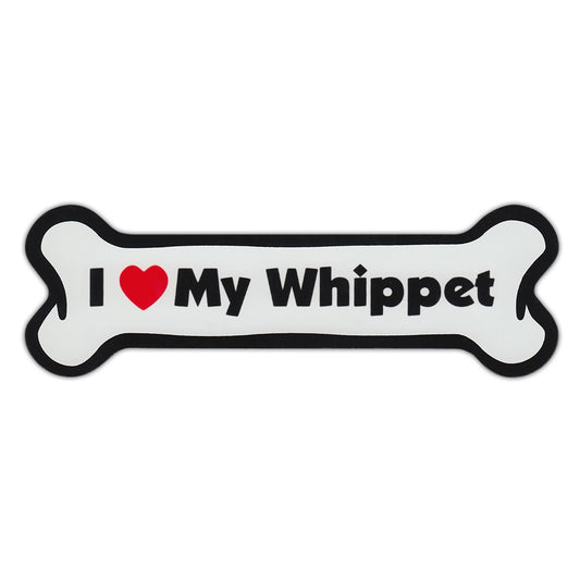 Magnet, Dog Bone, I Love My Whippet, 7