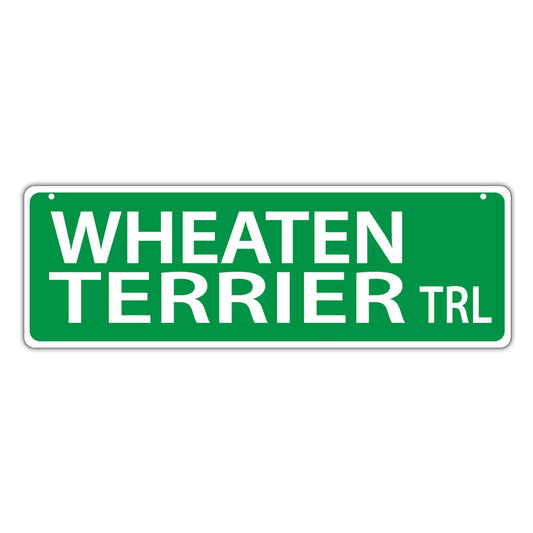 Street Sign, Plastic, Wheaten Terrier Trail, 17