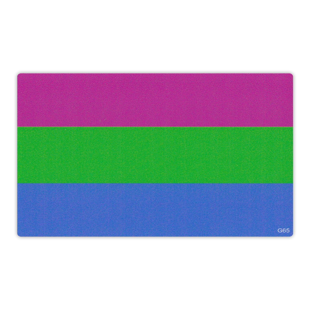 Bumper Sticker - Polysexual Pride Flag 