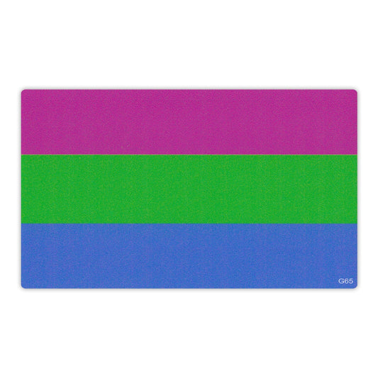 Sticker, Bumper Sticker, Polysexual Pride Flag, 5
